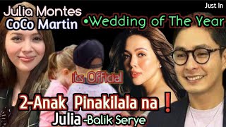 JULIA MONTES amp COCO WEDDING OF THE YEAR 2Anak Kilalanin entertainment [upl. by Wan129]