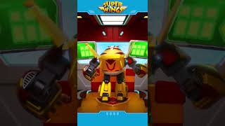 SUPERWINGS shorts Golden Robot vs Superwings  Superwings  Super Wings superwings jett [upl. by Eeldivad]