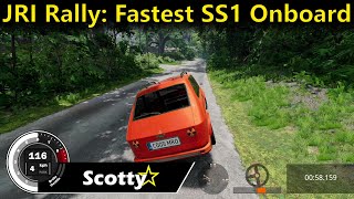 BeamNG JRI Rally Fastest Stage 1 Onboard [upl. by Bores260]