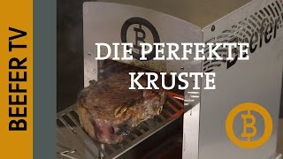 BeeferTV Die perfekte Kruste  Steak mit 800 Grad [upl. by Akem]