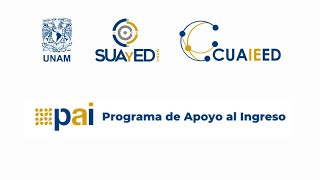 Programa de Apoyo al Ingreso PAI SUAyED de la UNAM [upl. by Fishback]