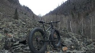 Surly Pugsley Necromancer Fat Tire Snow Bike Gopro Hero2 [upl. by Nonrev]