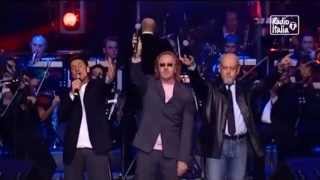 Umberto Tozzi Morandi Ruggeri  Si Puo Dare Di Piu Live Radio Italia Enhanced Audio [upl. by Toni]