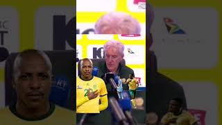 Hugo broos on tebogo and Khuliso Modau bafanabafana football [upl. by Naihtniroc]