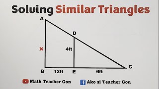 Solving Similar Triangles by MathTeacherGon [upl. by Bedwell950]