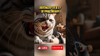 La venganza de los ratones🐀shortsviral ratoncito ratones gatos gatitos cat kitten animales [upl. by Humpage]