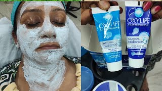 HOW TO OXYLIFE CREAM BLEACH NATURAL RADIANCE 5 SALON PROFESSIONAL BLEACHVARSHA MAKEOVER [upl. by Hnil]