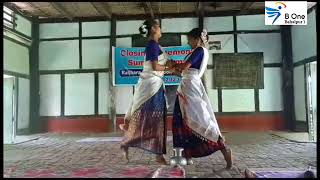 Nomami Brahmaputra song Dance by Rashmirekha Nath and Pranita Nath of Raijhora High School [upl. by Noffihc]