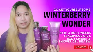 WINTERBERRY WONDER  Bath amp Body Works Fragrance Mist Body Cream and Shower Gel REVIEW [upl. by Marion430]