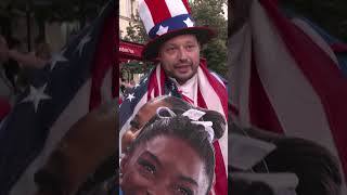 Shes the GOAT Olympics fans react to Simone Biles gold shorts [upl. by Anitsirhcairam693]