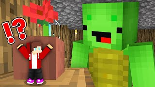 JJ Became TINY to HIDE From Mikey Hide and Seek in Minecraft Maizen [upl. by Michele295]