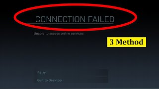 How To Fix Call Of Duty Modern Warzone  Connection Failed  Unable To Access Online Services [upl. by Adora]