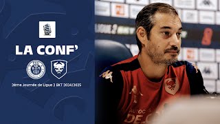 J2 Ligue 2 BKT  La conférence de presse avant Pau FC  SMCaen [upl. by Sirtimid]