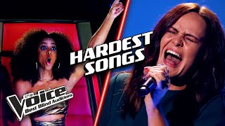 Performing The HARDEST Songs To Sing  The Voice Best Blind Auditions [upl. by Neffirg236]