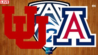 Utah vs Arizona PAC 12 Basketball Live Game Cast amp Chat [upl. by Nidorf208]