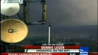 Massachusetts Tornado Coverage on The Weather Channel [upl. by Nnyletak]