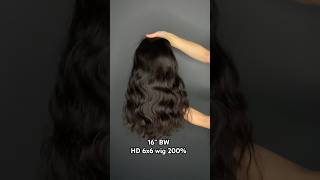 vipsister 16” raw hair body wavw HD lace 6x6 closure wig 200very pretty wig hair [upl. by Ahseik]