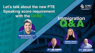 PTE Changes With the CGFNS and Immigration Show With the Legal Experts [upl. by Asit]