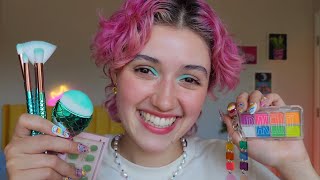 ASMR Doing Your Summer Makeup ☀️ layered sounds whispered personal attention pampering you [upl. by Arrais]