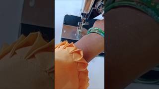 Designer sleeve making and stitching 💞fashionshortvideo [upl. by Atnoed]