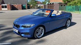 BMW 218i M Sport convertible Auto [upl. by Seugirdor]