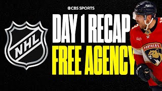 NHL FREE AGENCY DAY 1 RECAP Biggest WINNERS amp LOSERS Panthers RETAIN Reinhart  CBS Sports [upl. by Oos]