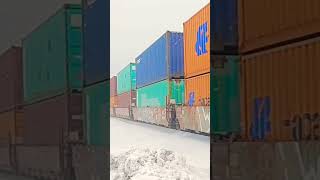 NS 268 doublestack container at Carneys Crossing Lily PA shortvideo youtube shortsfeed train [upl. by Taddeo]