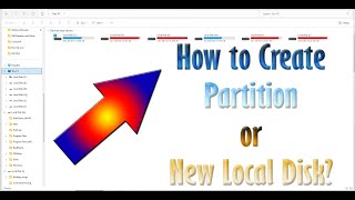 How to Partition a Disk and Create a New Local Drive in Windows 10  11 [upl. by Gwynne]