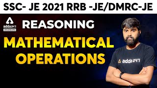 SSC JERRB JEDMRC JE 2021  Reasoning  Mathematical Operations [upl. by Pitarys]