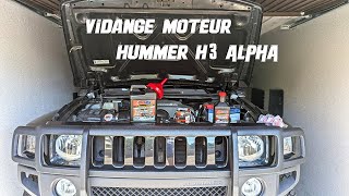 Vidange moteur Hummer H3 Alpha 53 GM Vortec oil change [upl. by Lash60]