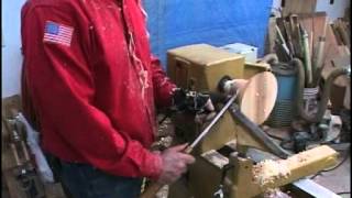 Lyle on Sheer Scraping with Bowl Gouge for Woodturning [upl. by Relyat]