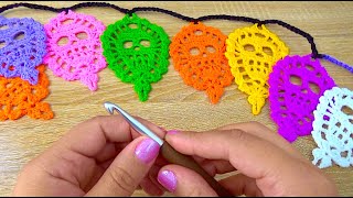 ¡¡Original y Único Mi Patrón de Papel picado a Crochet [upl. by Siednarb]