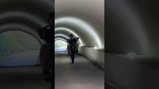 Wheelies through a tunnel [upl. by Verger]