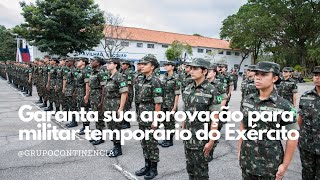 Garanta sua aprovação para militar temporário do Exército [upl. by Wilen]