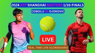 Novak Djokovic Vs Flavio Cobolli LIVE Score UPDATE Today Tennis 2024 ATP Shanghai Masters 116Final [upl. by Gelya360]