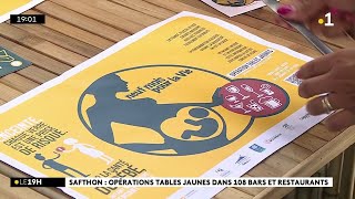 Opération « tables jaunes » pour sensibiliser aux dangers du SAF le Syndrome d’Alcoolisation Fœtale [upl. by Kuehn110]