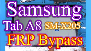 Samsung Tab A8 FRP Bypass SM X205 gazimobileservicecenter [upl. by Yenolem]