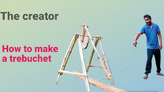 how to make a trebuchethow to build a trebuchet Simple Trebuchet Design for Beginners [upl. by Dibrin]