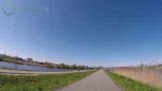 Fietsen langs de molens in Kinderdijk  Fietslabyrint [upl. by Reimer]