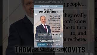 ✨ Meet Our Managing Partner Thomas P Markovits 👋 🙋‍♂️ nyc lawyer personalinjurylawyer [upl. by Dal]