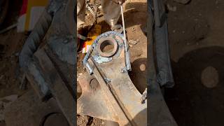 How to fix excavator h link crack with welding shorts welding [upl. by Leveroni510]