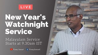 Malayalam Watchnight Service  NYE 2020  Pst Finney Maranatha Church Bhopal [upl. by Odraccir]