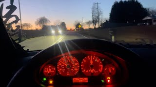 Night time cruise POV Bmw E46 stage 3 Revmatch motorsports [upl. by Mcdowell]