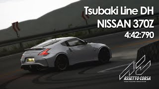 츠바키 라인 다운힐 타임어택 442790 I 아세토 코르사 I Tsubaki Line Downhill  Nissan 370Z I Assetto corsa [upl. by Nyrem]