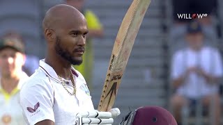 Kraigg Brathwaite 101 runs vs Australia 1st Test  Australia vs West Indies [upl. by Cristionna]