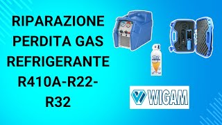 RIPARAZIONE PERDITA GAS REFRIGERANTE R410AR22R32 [upl. by Faires835]