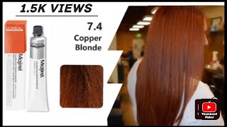 7440VOlBlond With CopperLoreal majirel hair colourviraltrending haircolor888hairstudio [upl. by Elaynad]