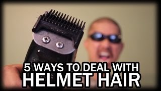 Helmet Hair  5 Ways to Prevent Avoid or Deal With It [upl. by Ahsinel]