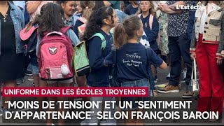 quotMoins de tensionquot et un quotsentiment dappartenancequot grâce à luniforme scolaire pour François [upl. by Lipcombe]