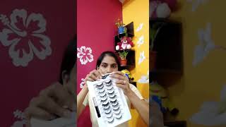 Testing Magnetic 🧲 Eyelashes 😱👀 shorts falseeyelashes [upl. by Etnaik]